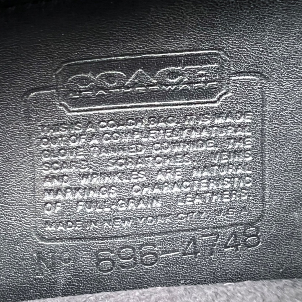 COACH Vintage Large Saddle Pouch Bag in Black - Made In New York - Picture 13 of 16